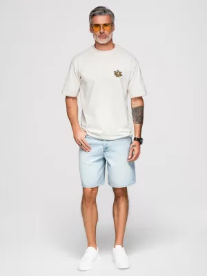 Pánske tričko OMBRE OM-TSCT-0275 OFF-WHITE