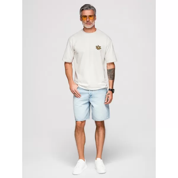  Pánske tričko OMBRE OM-TSCT-0275 OFF-WHITE 