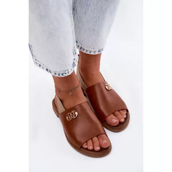  Dámske sandále ZAZOO 40473 BROWN 