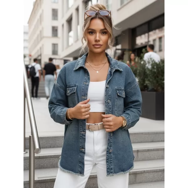  Dámska bunda DSTREET TY5683 MODRÁ 