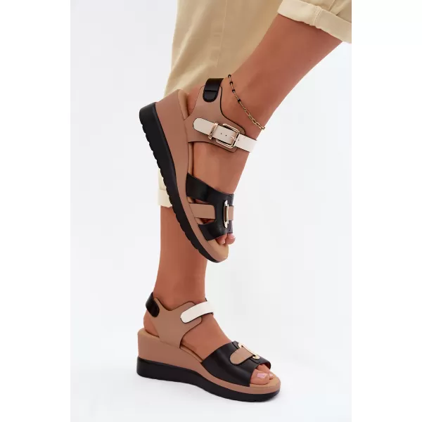  Dámske sandále ARTIKER 58C0316 BLACK/BEIGE 