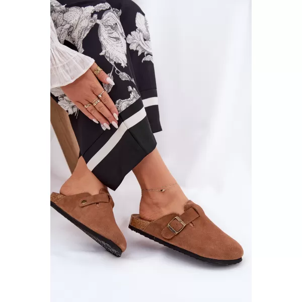  Dámske šľapky BIG STAR SHOES RR274A387 BROWN/BEIGE 