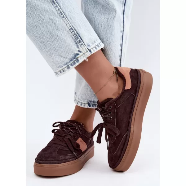  Dámske tenisky BIG STAR SHOES UU274770 BROWN/BEIGE SHADOWS 