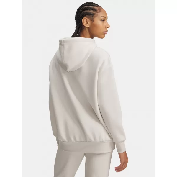  Dámska mikina UNDER ARMOUR ICON FLEECE OS HOODIE 1379495-111 BIELA 