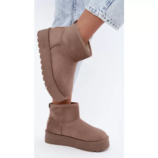  Dámske snehule BIG STAR SHOES UU274224 BEIGE 