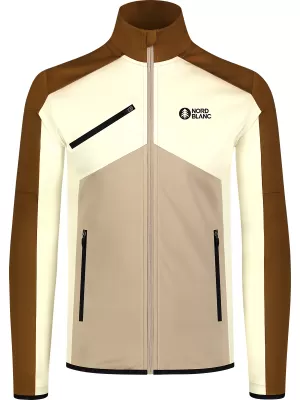 Pánska powerfleece mikina NORDBLANC CUSP NBSFM8334 HNEDÁ