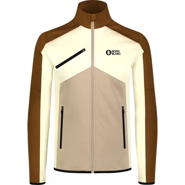  Pánska powerfleece mikina NORDBLANC CUSP NBSFM8334 HNEDÁ 