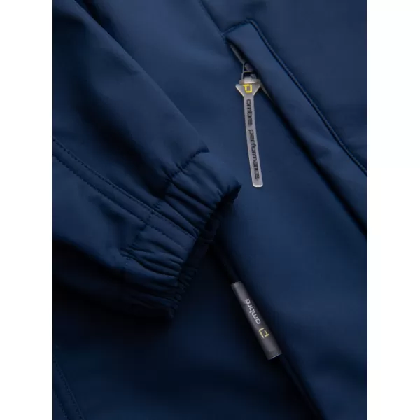  Pánska softshellová bunda OMBRE OM-JANP-0292 NAVY BLUE 