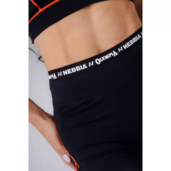  Dámske kraťasy NEBBIA OLYMPIA HIGH-WAIST 937 BLACK 