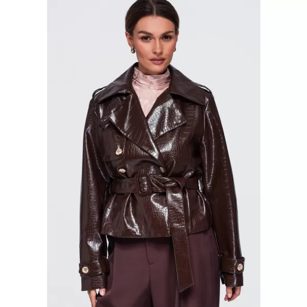  Dámska bunda OMBRE OW-JAFL-0144 BROWN 