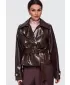 Dámska bunda OMBRE OW-JAFL-0144 BROWN