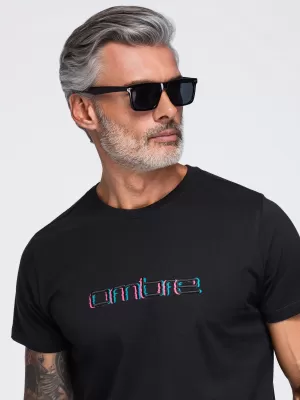 Pánske tričko OMBRE OM-TSPT-0300 BLACK
