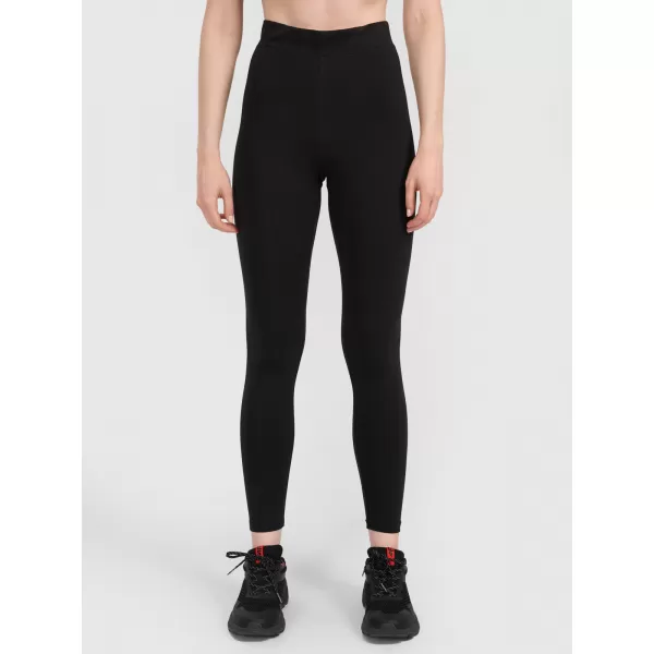  Dámske legíny 4F WMM00TTIGF296 DEEP BLACK 