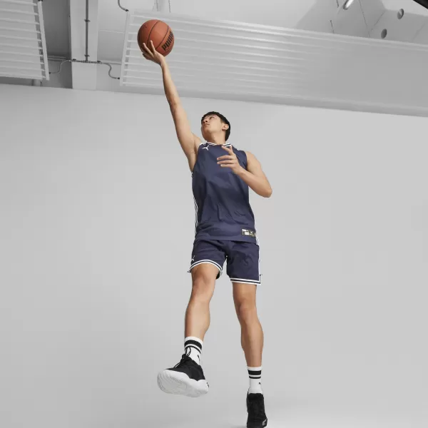  Pánske kraťasy PUMA HOOPS TEAM GAME SHORT 676629-03 PUMA NAVY 