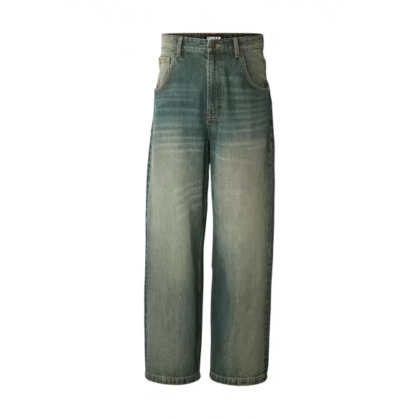  Pánske nohavice URBAN CLASSICS TB8055 MID BLUE DIRTY WASHED 