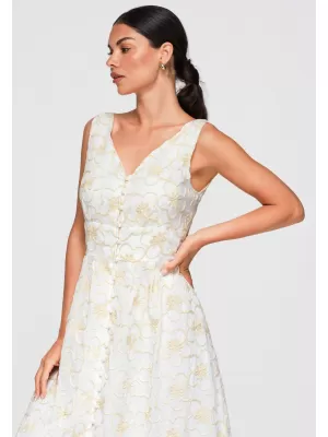 Dámske šaty OMBRE OW-DLR-E0015 WHITE