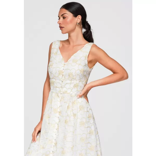  Dámske šaty OMBRE OW-DLR-E0015 WHITE 