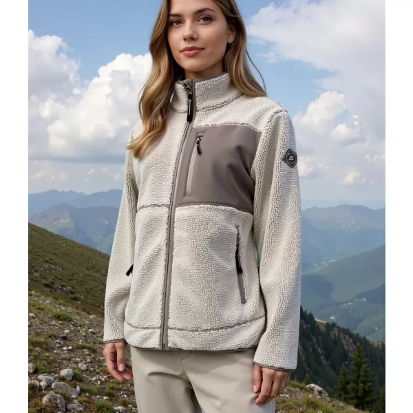  Dámska hrejivá mikina ALPINE PRO FERADA 3 DRIFTWOOD 