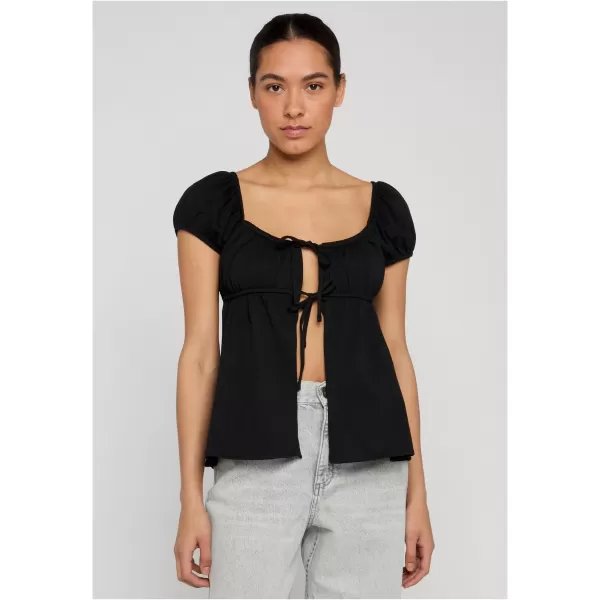  Dámske tričko URBAN CLASSICS TB8177-00007 BLACK 