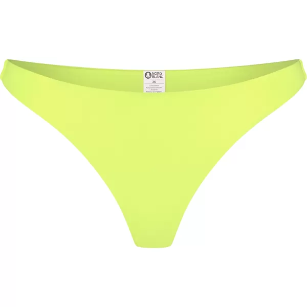  Dámske bikiny - spodný diel NORDBLANC GLITZ NBSSS8240 ŽIARIVO ŽLTÁ 