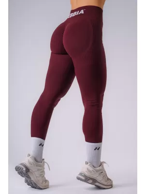 Dámske legíny NEBBIA FLOW SEAMLESS 496 BORDO