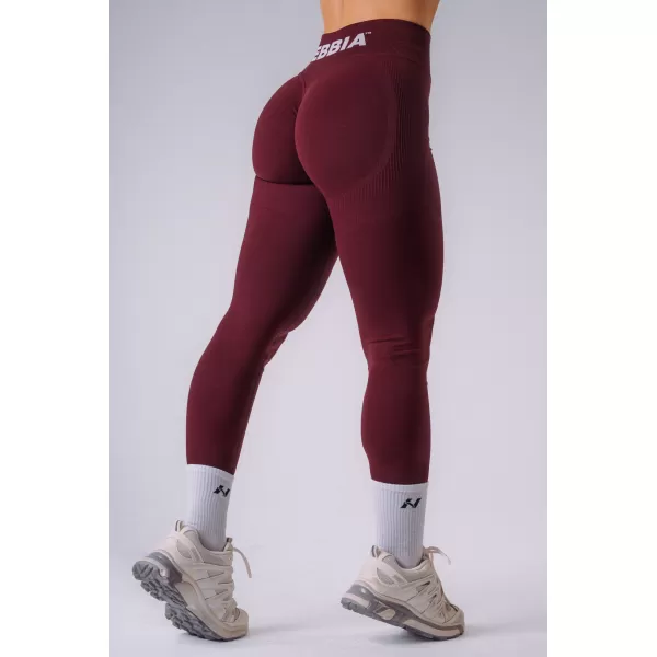  Dámske legíny NEBBIA FLOW SEAMLESS 496 BORDO 