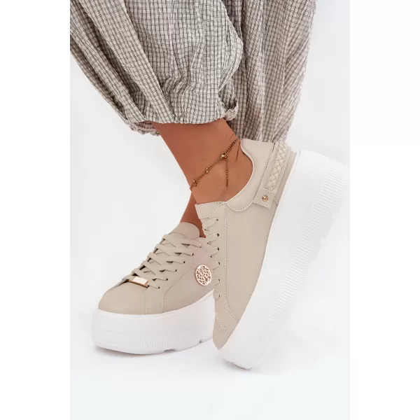  Dámske tenisky D&A LR61-7095 BEIGE 