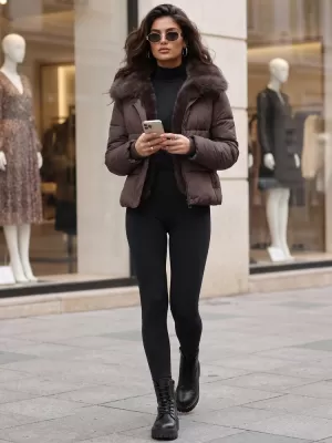 Dámska bunda DSTREET 1 TY6100 FIALOVÁ
