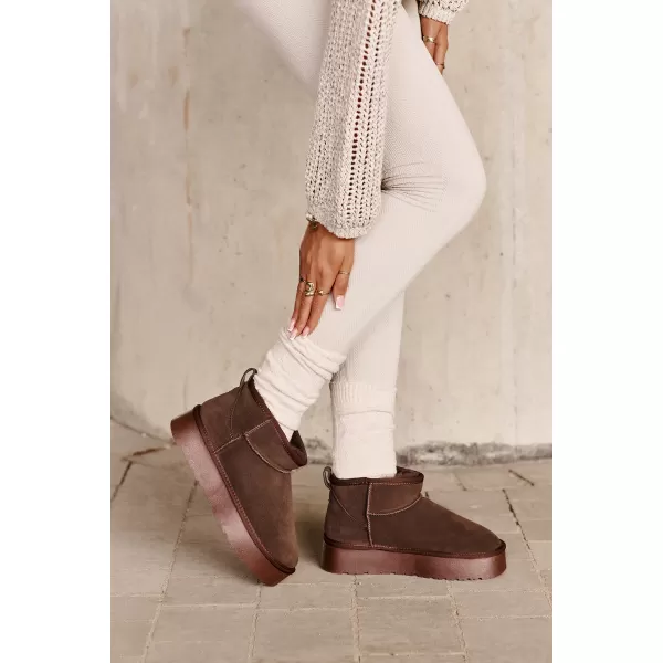  Dámske snehule BOTO W5828 BROWN 