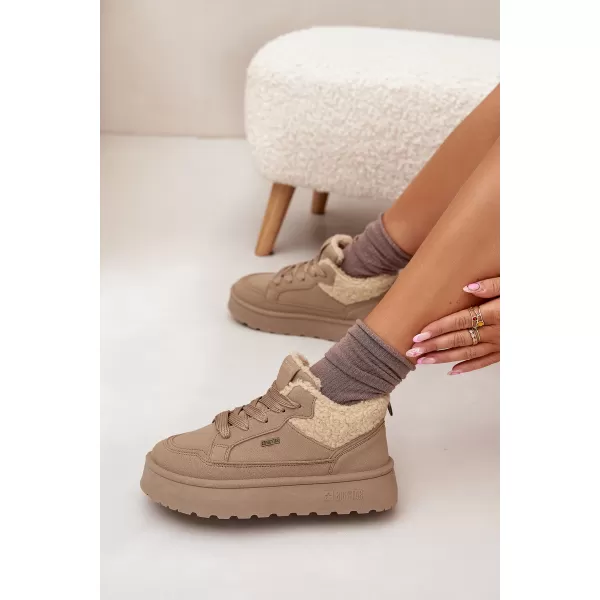  Dámske snehule BIG STAR SHOES SS274105 BEIGE 