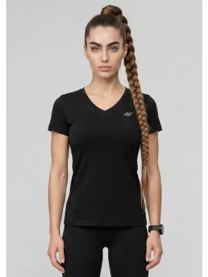 Dámske tričko 4F WMM00TTSHF3307 DEEP BLACK