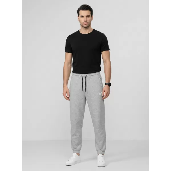  Pánske nohavice 4F WMM00TTROM1673 COLD LIGHT GREY MELANGE 
