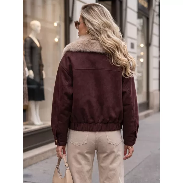  Dámska bunda DSTREET TY5696 BORDO 