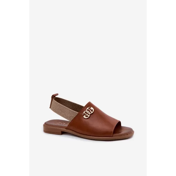  Dámske sandále ZAZOO 40473 BROWN 