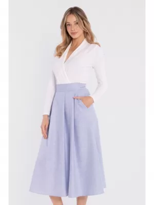 Dámska sukňa STYLOVE S430 LIGHT BLUE