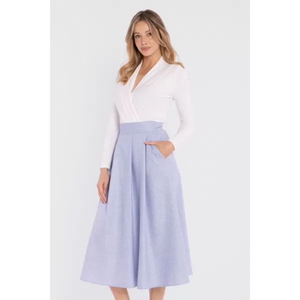  Dámska sukňa STYLOVE S430 LIGHT BLUE 