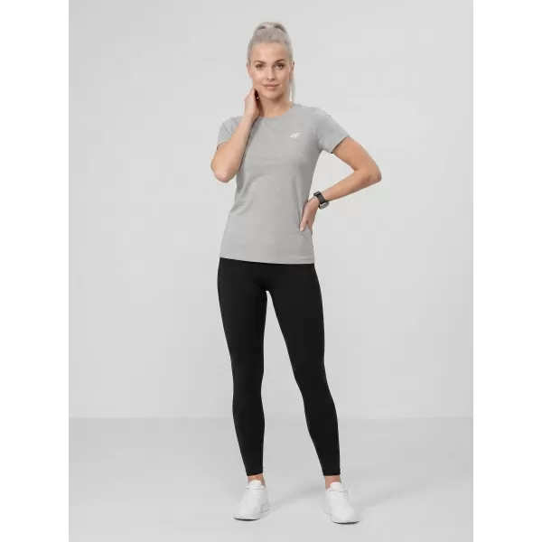  Dámske tričko 4F WMM00TTSHF3306 COLD LIGHT GREY MELANGE 