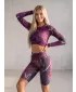 Dámske legíny nad kolená premium (nové veľkosti) ALTISPORT VOJ/ALW082LEG06 FIALOVÁ