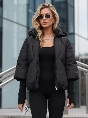 Dámska bunda DSTREET TY5826 ČIERNA