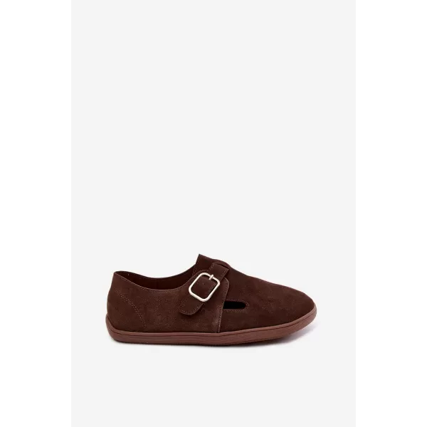  Dámske poltopánky BOTO JH578 BROWN 