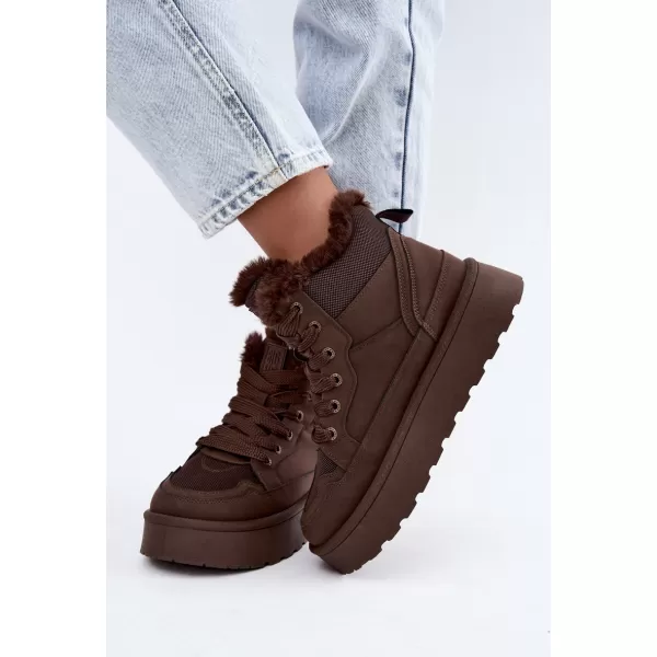  Dámske topánky BIG STAR SHOES UU274168 BROWN/BEIGE SHADOWS 
