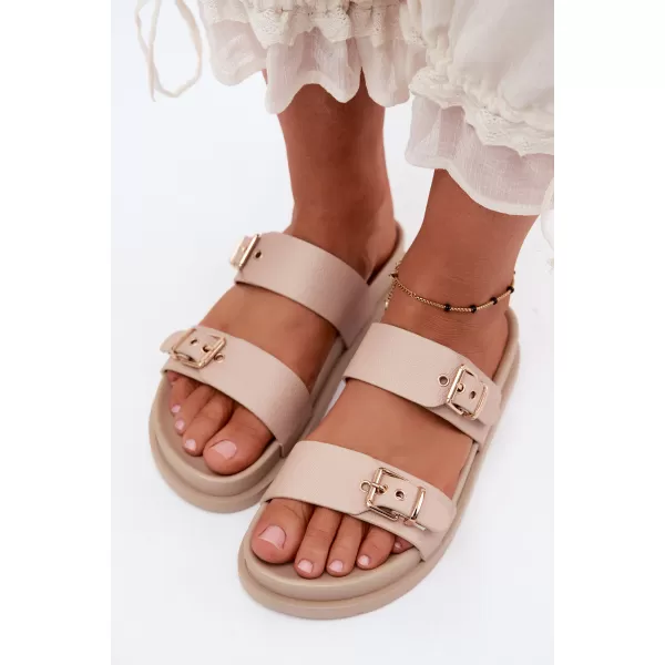  Dámske šľapky BOTO LS-873-02 BEIGE 