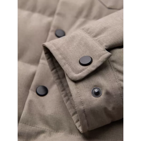  Pánska prešívaná košeľová bunda OMBRE OM-JALP-0256 BLACK 