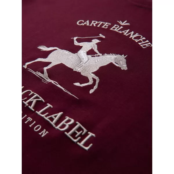  Pánska mikina OMBRE OM-SSNZ-0267 BURGUNDY 