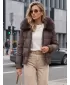 Dámska bunda DSTREET TY5831 HNEDÁ