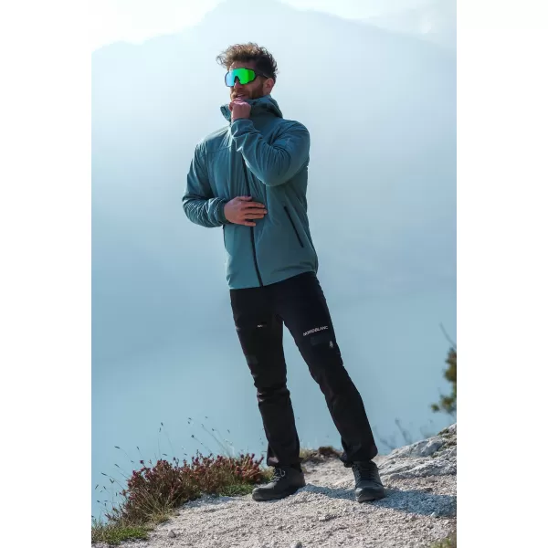  Pánske nepremokavé multi-šport nohavice NORDBLANC RIDGEWALK NBSPM8325 ČIERNA 