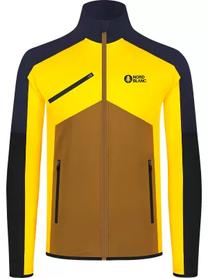 Pánska powerfleece mikina NORDBLANC CUSP NBSFM8334 ŽLTÁ