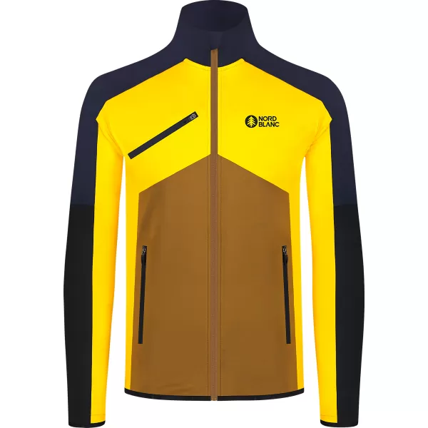  Pánska powerfleece mikina NORDBLANC CUSP NBSFM8334 ŽLTÁ 