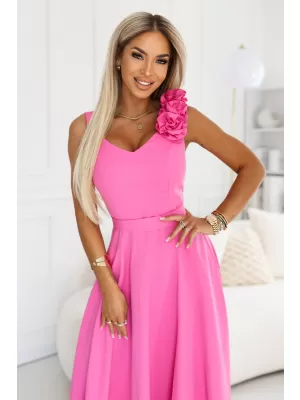 Dámske šaty NUMOCO 643-6 CUKRÁRSKA RUŽOVÁ