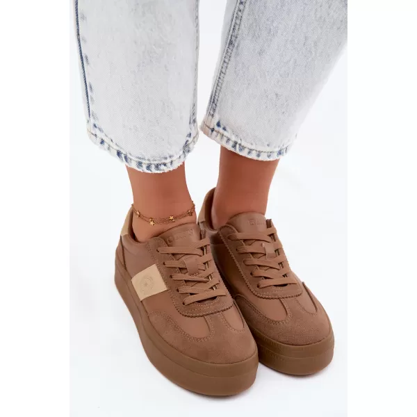  Dámske tenisky BIG STAR SHOES UU274015 BROWN/BEIGE 